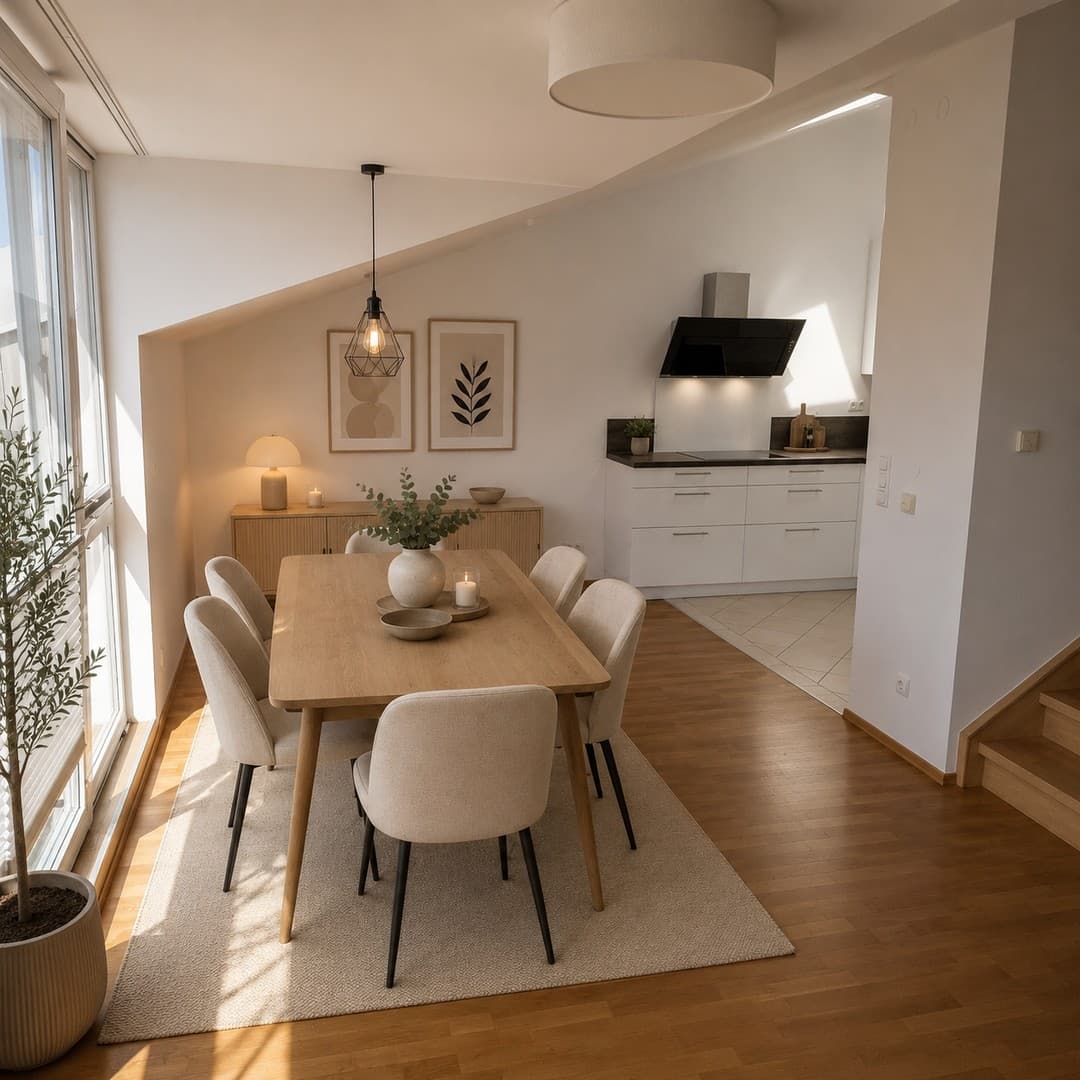 schöne lichtdurchflutete Dachterrassenwohnung in Germering, 3 Zi – provisionsfrei