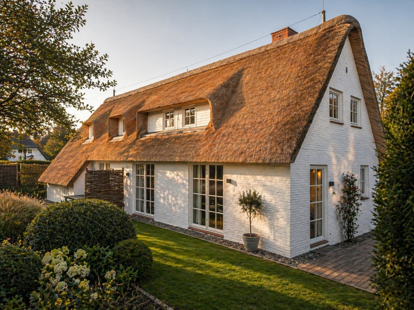 Haus unter Reet 3 WE in SPO–als Familienidyll (Mehrgenerationen) o. Invest (mit Vermietungslizenz!))