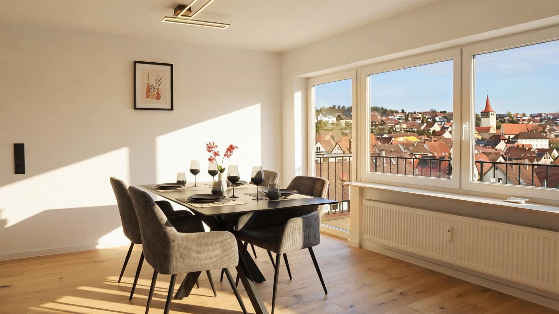 Sanierte 4-Zimmer Wohnung mit Balkon & traumhafter Aussicht
