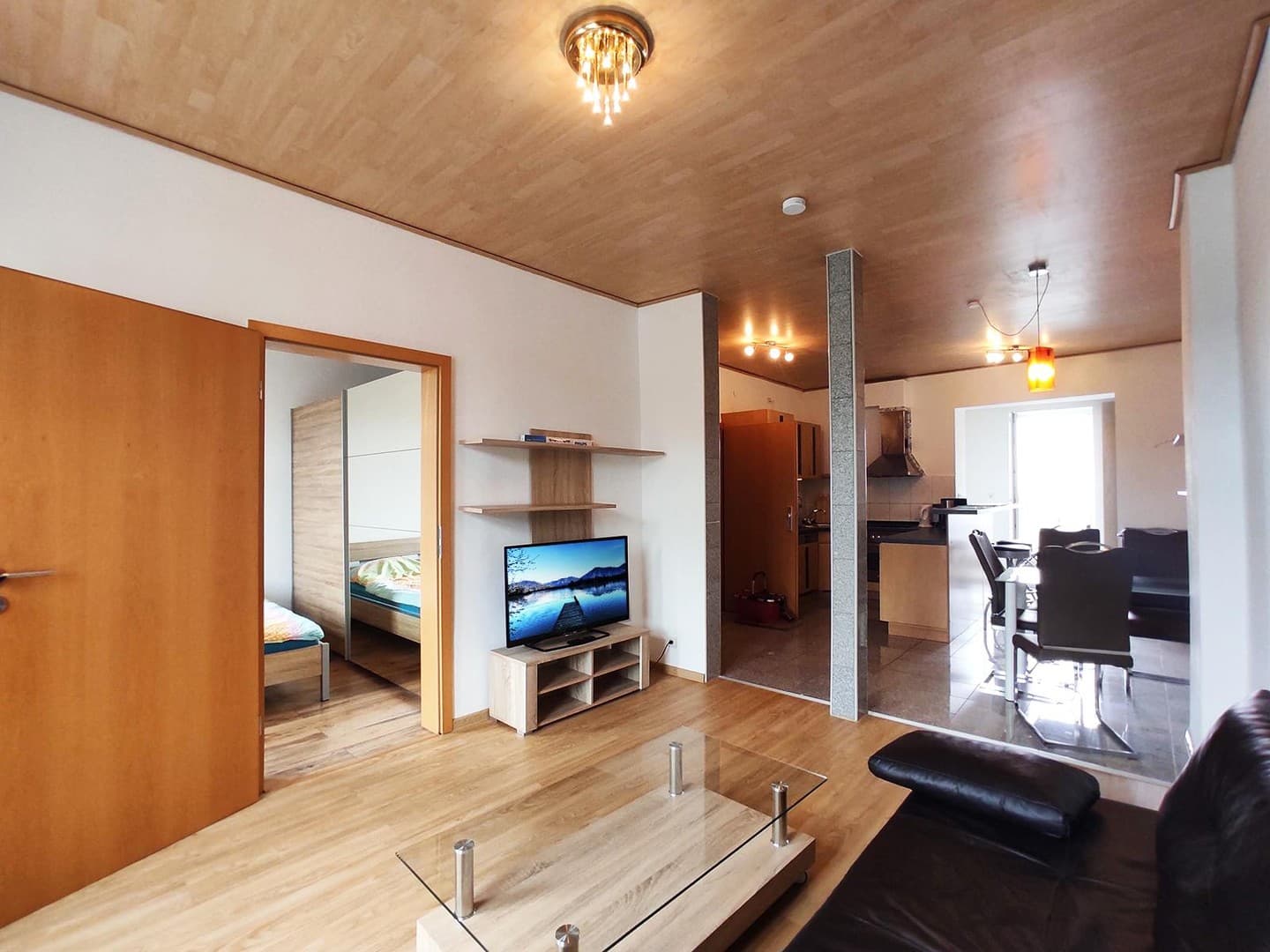 Möbilierte Wohnung im Zentrum, herrlicher Blick vom Balkon