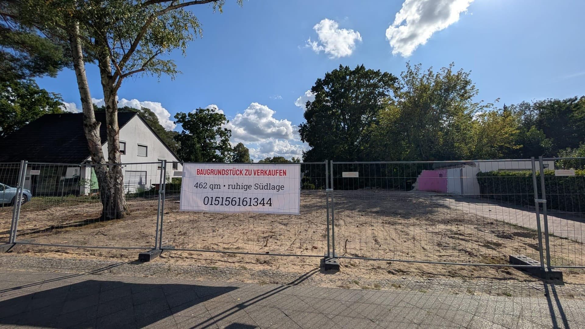 Berlin-Frohnau: Seltenes Süd-West-Baugrundstück – ruhige 2. Reihe, sehr gut angebunden