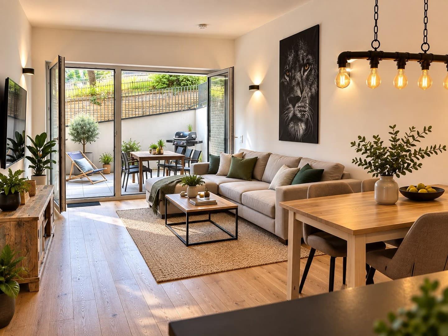 PROVISIONSFREI - TOP-Lage / Moderne 2-Zimmer-Wohnung (BJ 2018) mit Terrasse, Küche & TG