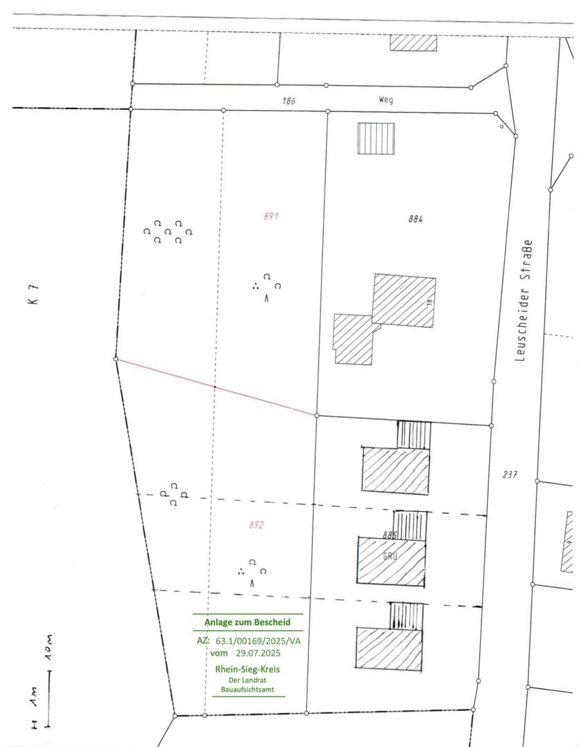 Baureifes Grundstück in Windeck-Rosbach: ab 480 m² provisionsfrei & unter Bodenrichtwert