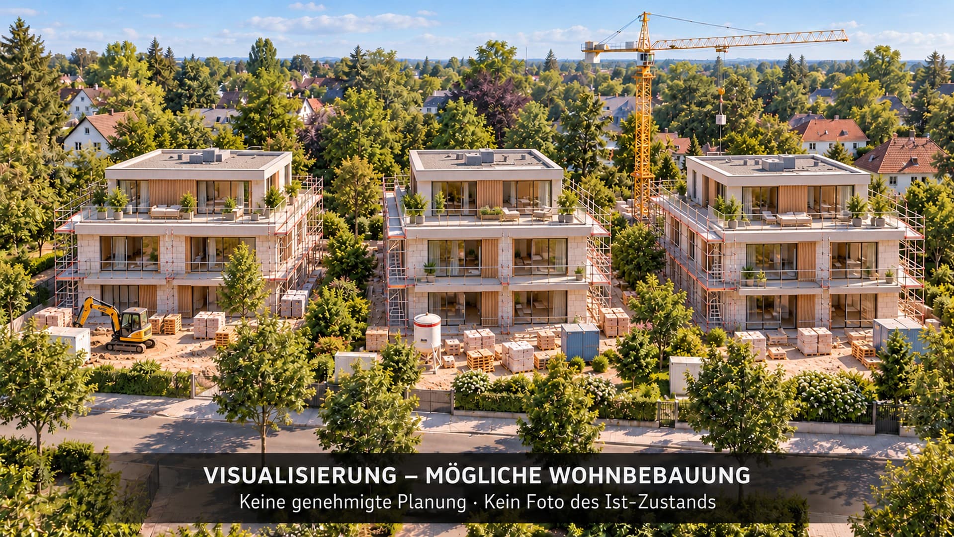 Bauträgergrundstück in München-Trudering – 1.941 m² – genehmigte Planung