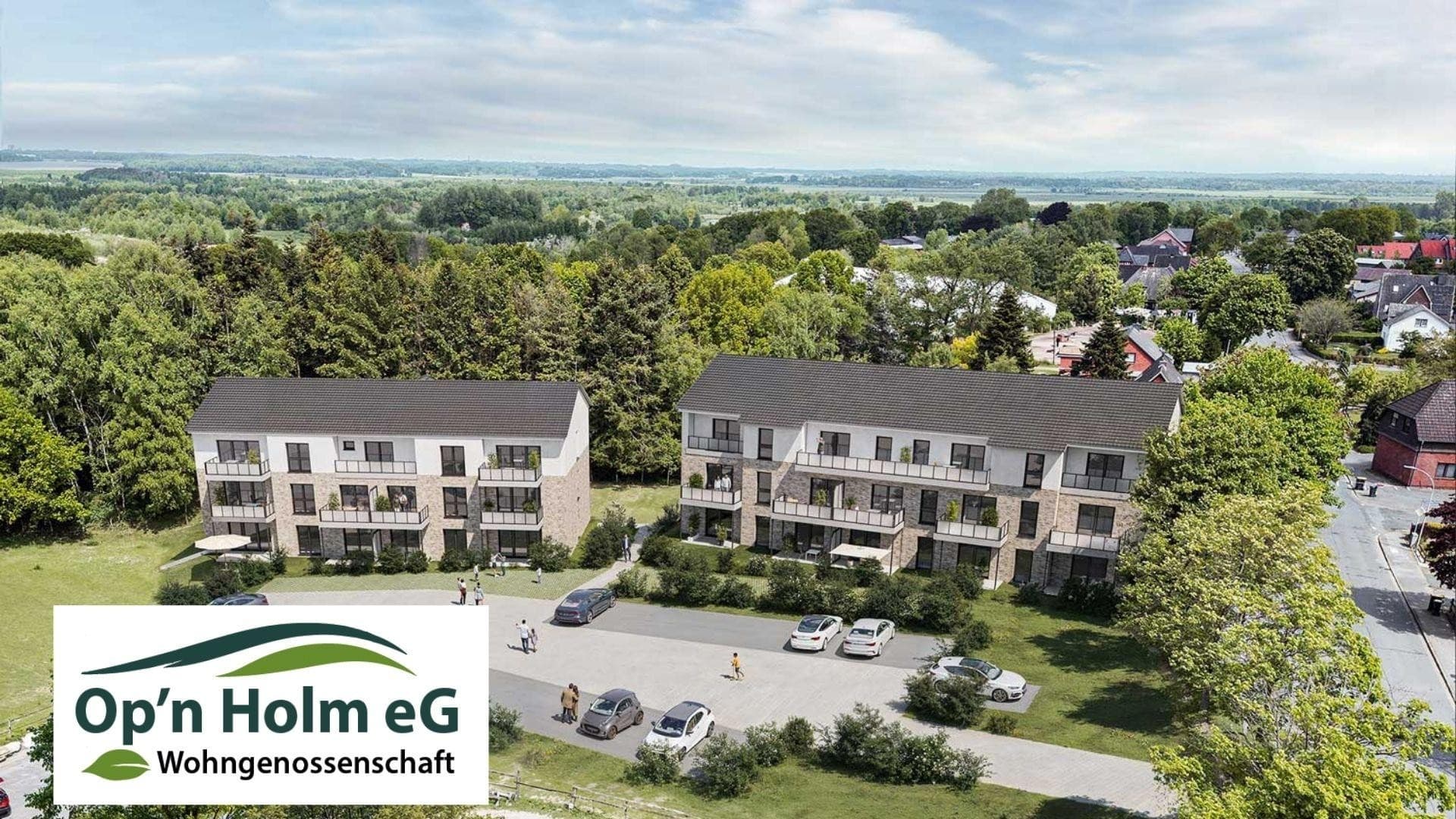 Op'n Holm - 2 Zi. für aktive Ruheständler*innen - SW-Terrasse - private Wohngenossenschaft - mit WBS