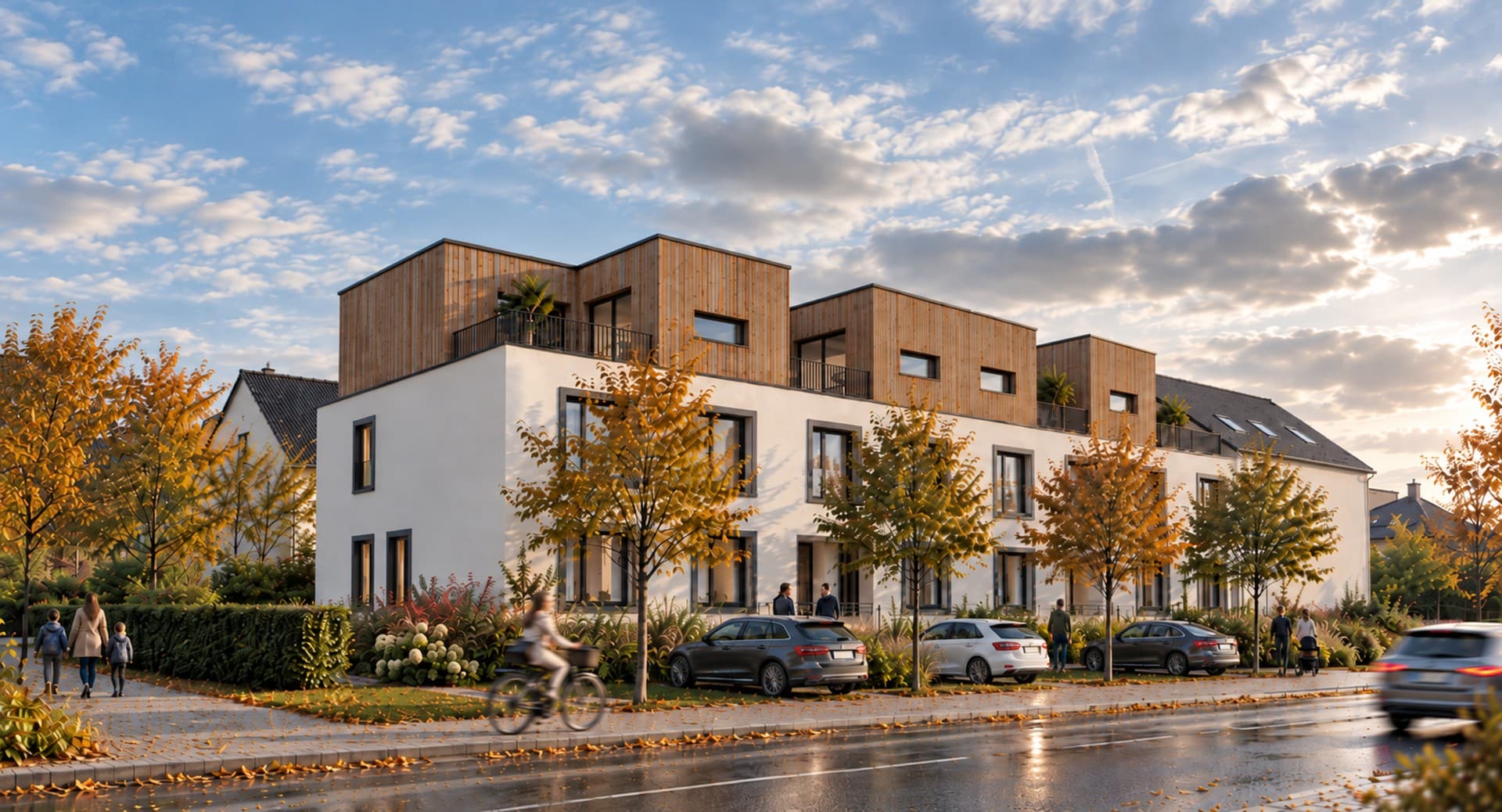 Neues Wohnen: Maisonette-Wohnung mit Dachterrasse (WE 8) in einem modernen Wohnhaus in Nordlünen