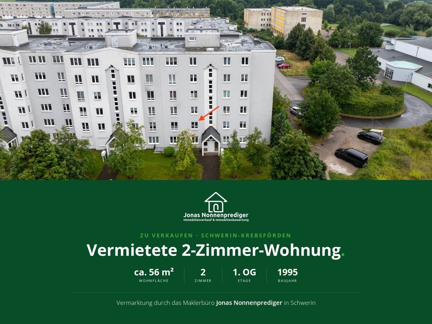 2-Zimmer-Eigentumswohnung mit Garagenstellplatz als Kapitalanlage - für den Käufer provisionsfrei