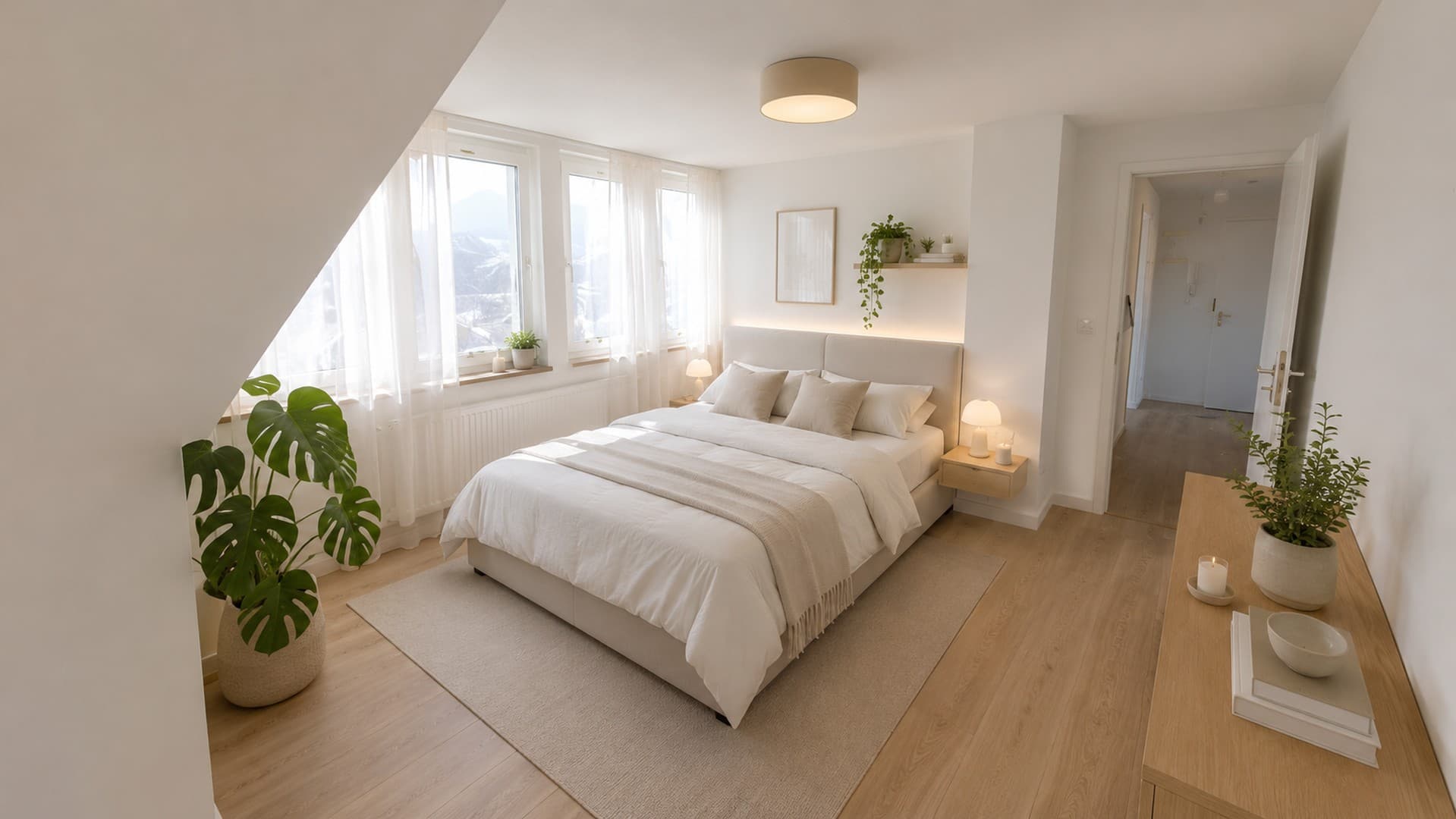 3-Zimmer-Dachgeschosswohnung mit Einbauküche in Steinfurth