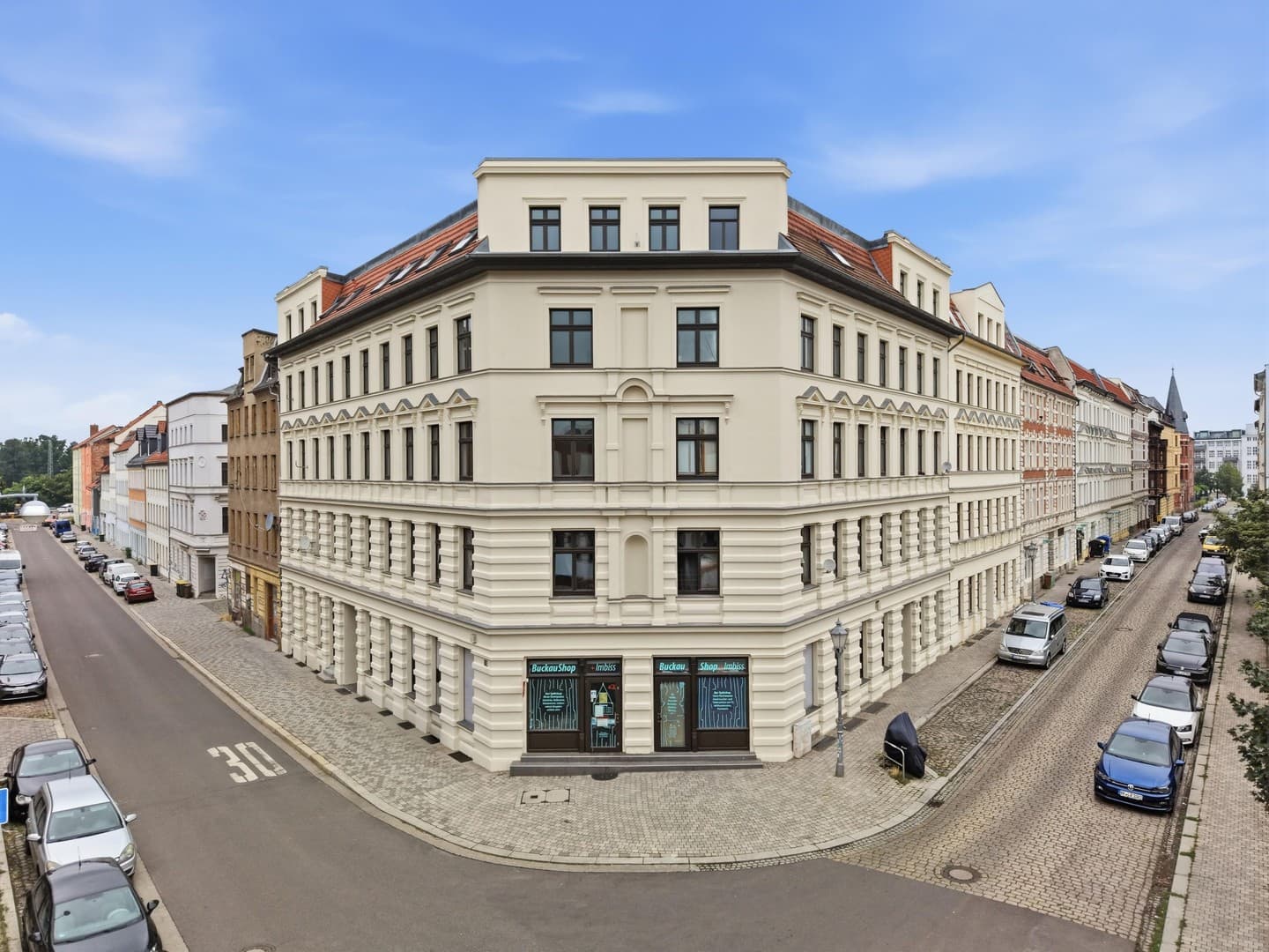 Vermietete Gewerbeeinheit – 136 m² Eckgewerbe im denkmalgeschützten Gründerzeithaus