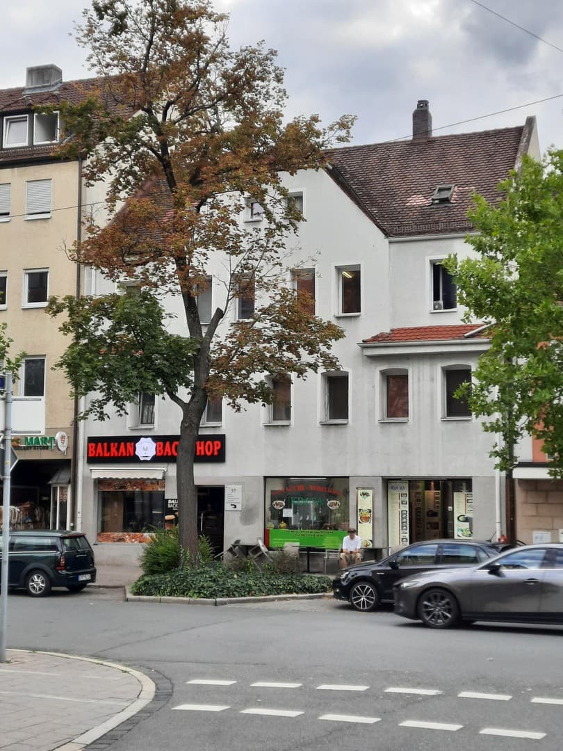 5,1%, saniertes WohnGeschäftsh. ER-Zentrum 800 m² mit 315 m² Neubau zwei Gewerbe & HinterH
