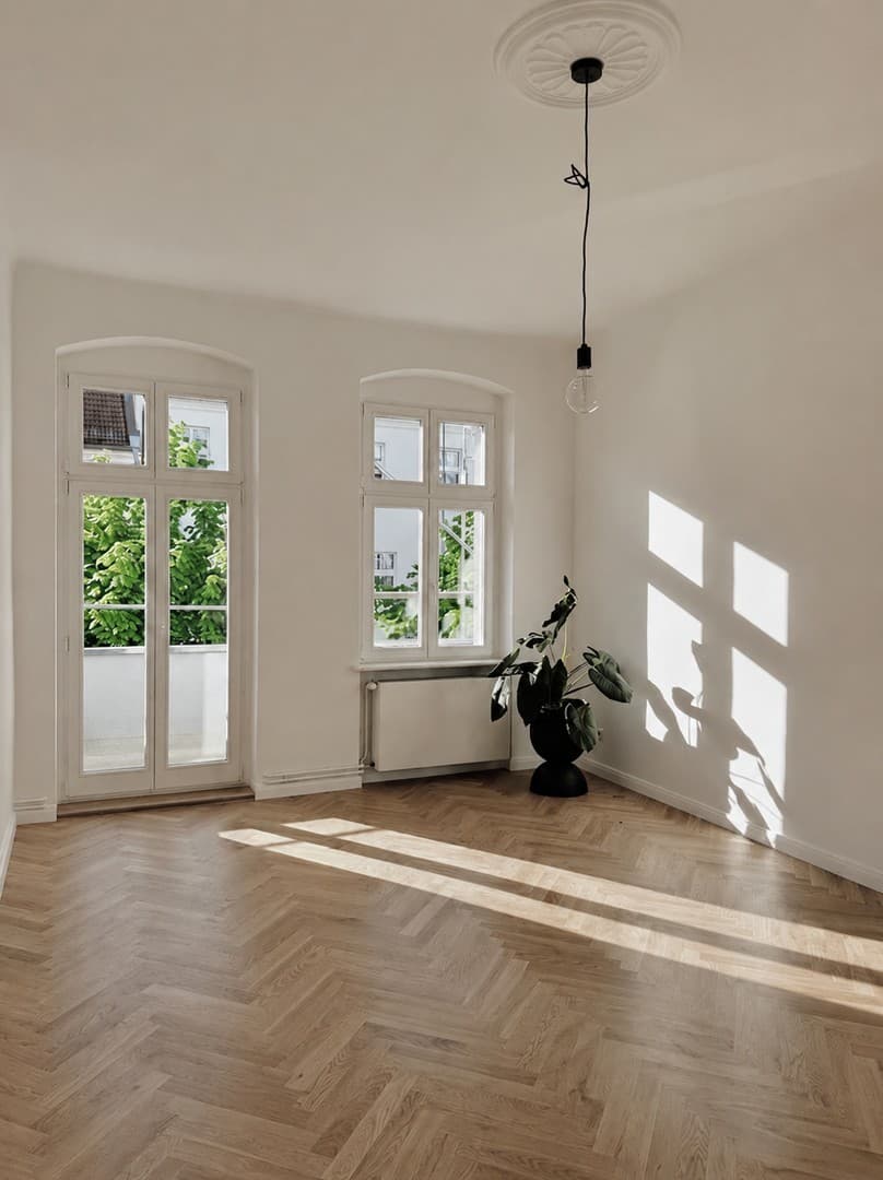 Exklusiver Altbaucharme: Sonnenverwöhnte Wohnung mit Südbalkon im begehrten Winsviertel