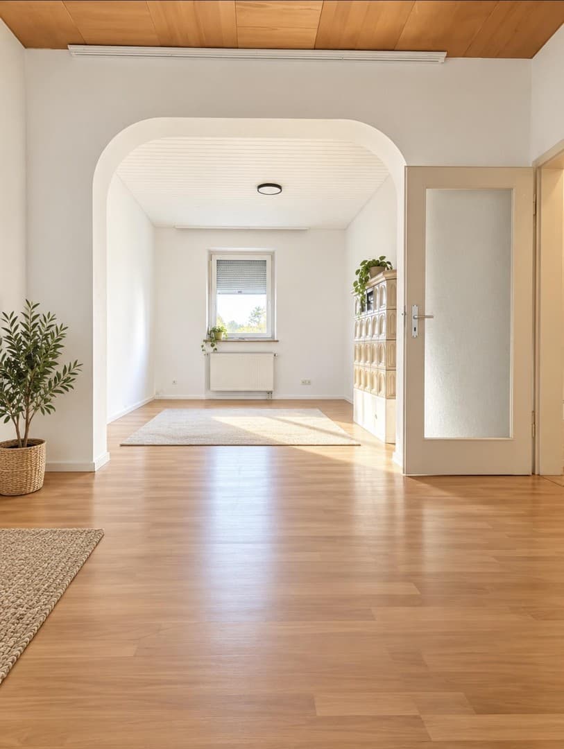 1 Zimmer‑Erdgeschosswohnung, 46 m², ruhiges Hinterhaus – Heilbronn