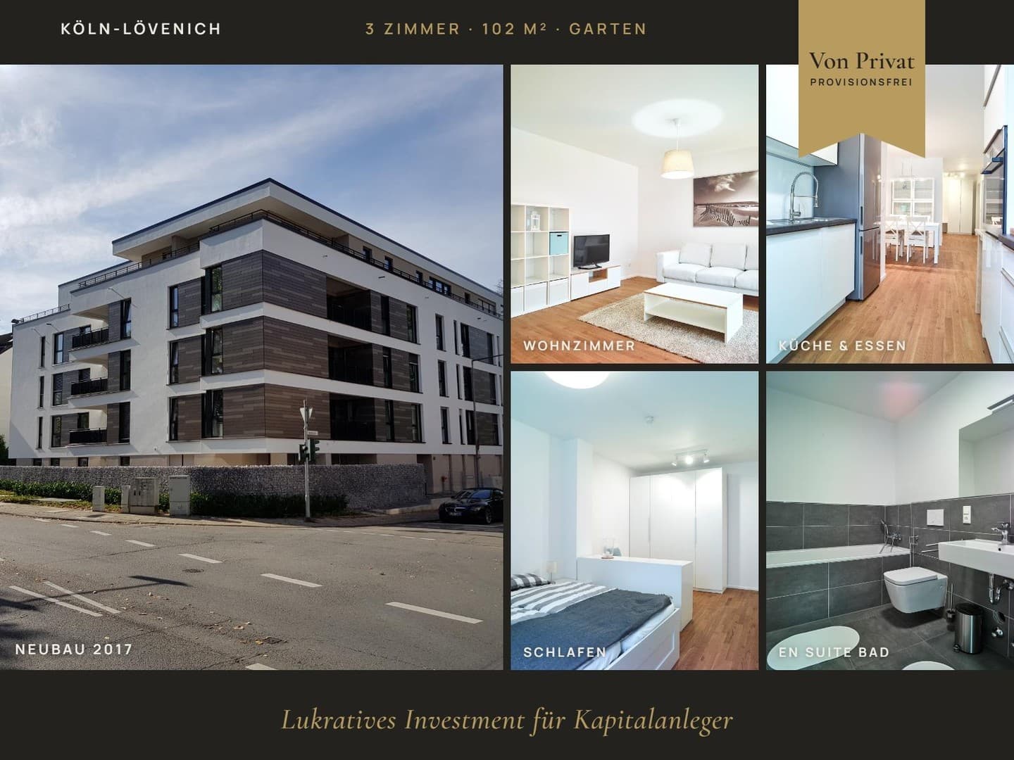 ARCHITEKTEN-DESIGN: 3-Zi-Gartenwohnung | 2 Bäder | 102 m² Luxus & S-Bahn-Anbindung