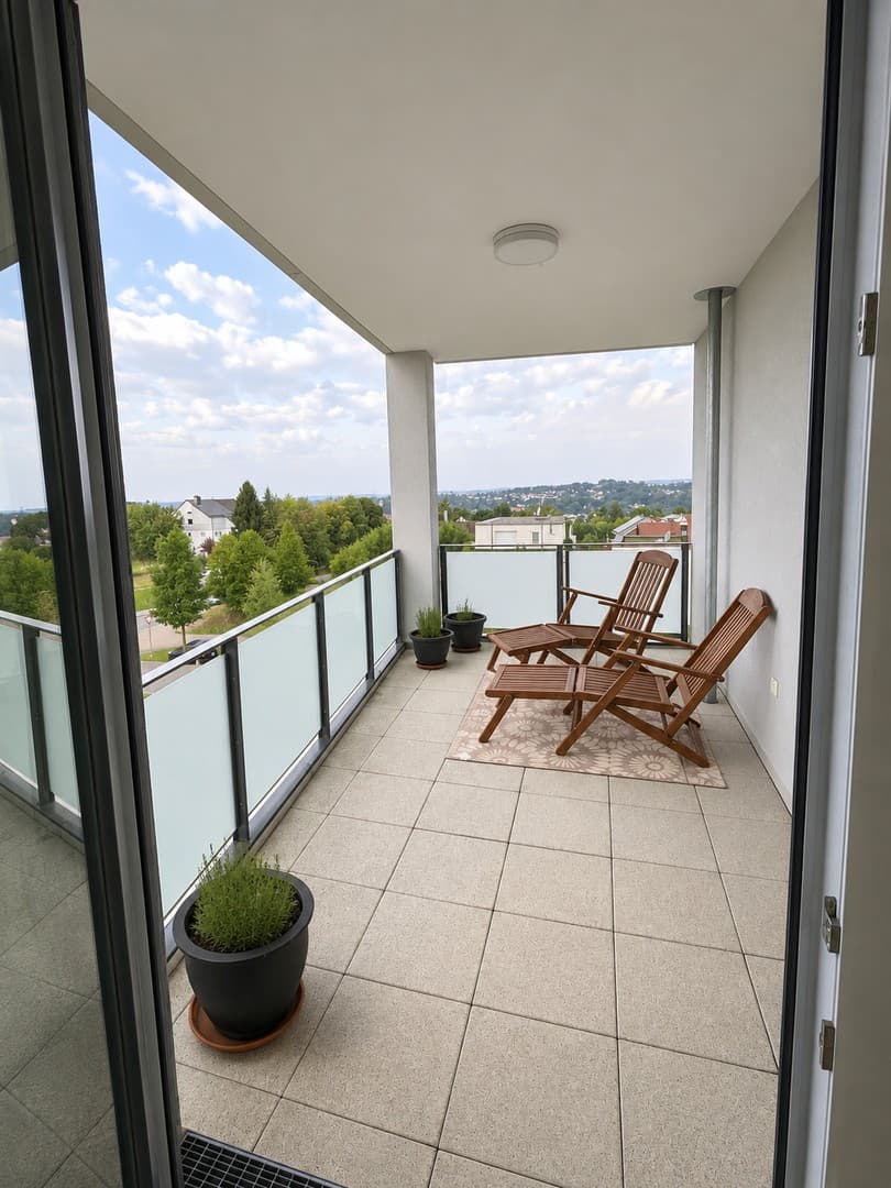 Attraktive 3,5-Zimmer-Wohnung, mit Loggia, EBK und herrlicher Aussicht