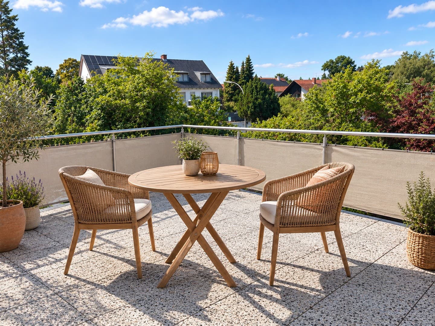 Freising: 2 Zimmer Wohnung mit großer Terrasse & Garage