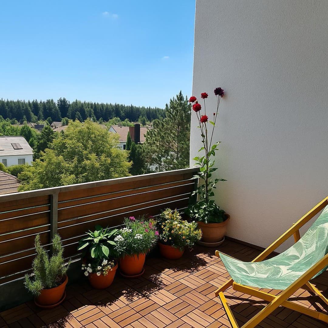 1,5-Zimmer-Wohnung im Penthouse-Stil mit gemütlichem Balkon