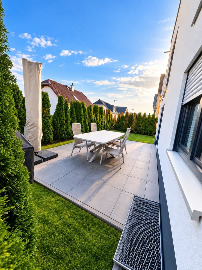 Exklusive Terrassen Wohnung mit ca. 50 qm Garten