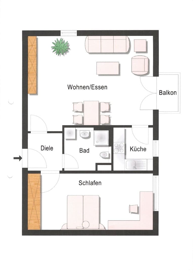 3-Zimmer-Wohnung in der Ulmer Weststadt nahe Söflingen