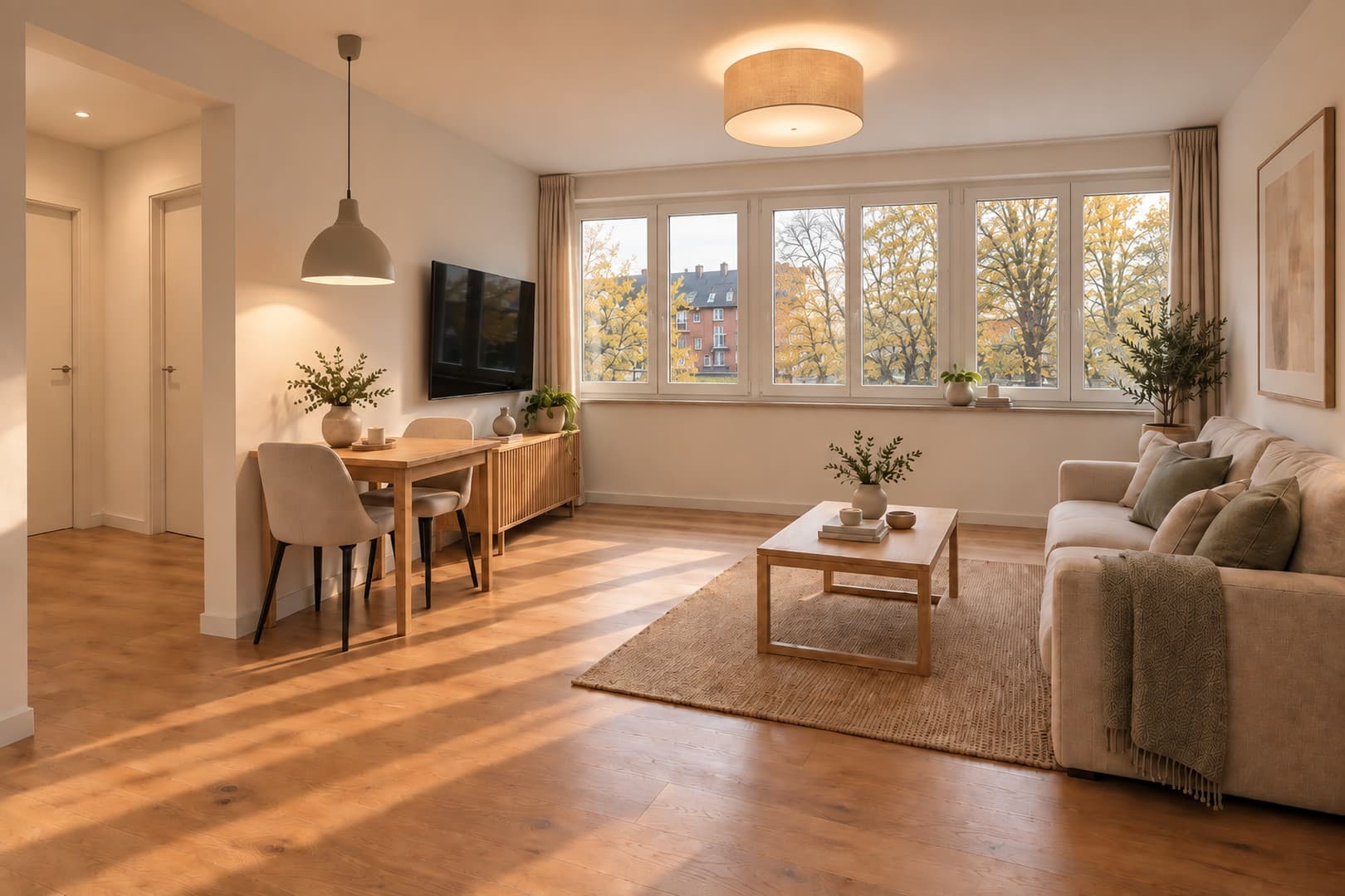 Ankommen und wohlfühlen: Helle 2-Zimmer-Wohnung mit offenem Wohn-Essbereich