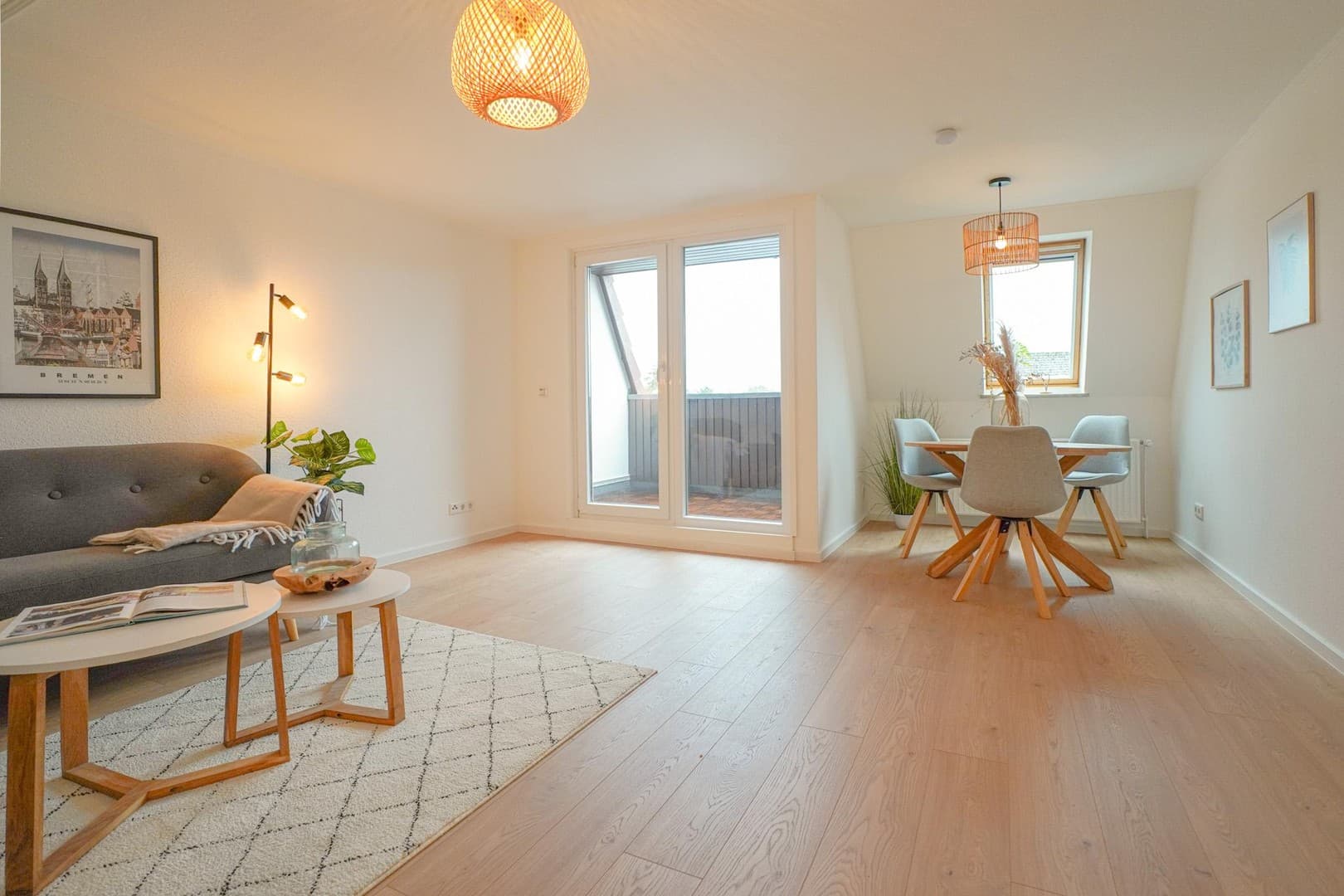 Modernisierte 2-Zimmer-Dachgeschosswohnung mit Balkon in zentraler Lage - ideal für Eigennutzer