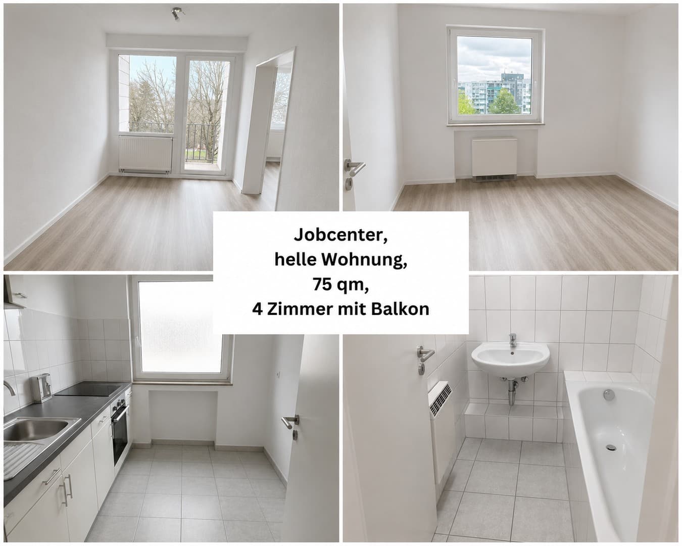 Jobcenter– deine neue Wohnung ist fertig! Job Center–Your new apartment is ready for you to move in!