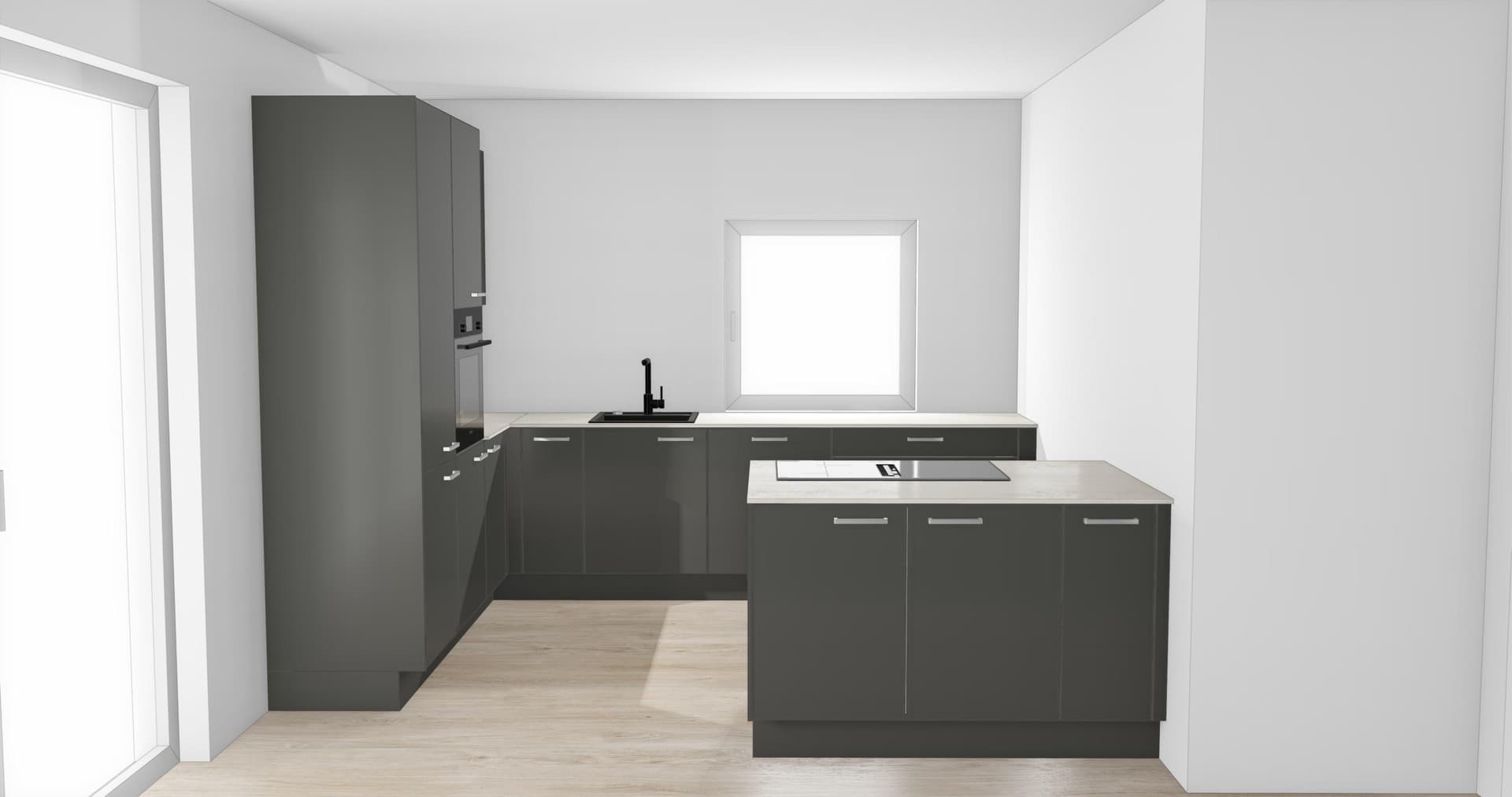 Erstbezug: 2× 3-Zimmer-Wohnung mit Kochinsel – barrierefrei mit 100 m² Garten oder Südbalkon