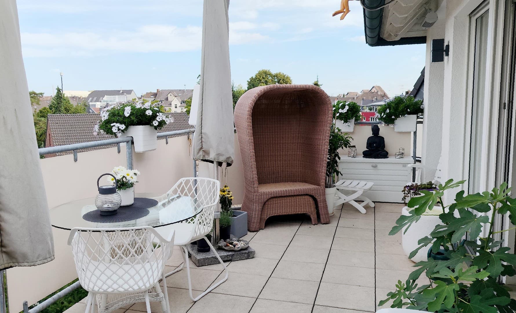Schöne, helle 3-Zimmer-Maisonette-Wohnung über den Dächern von Moers