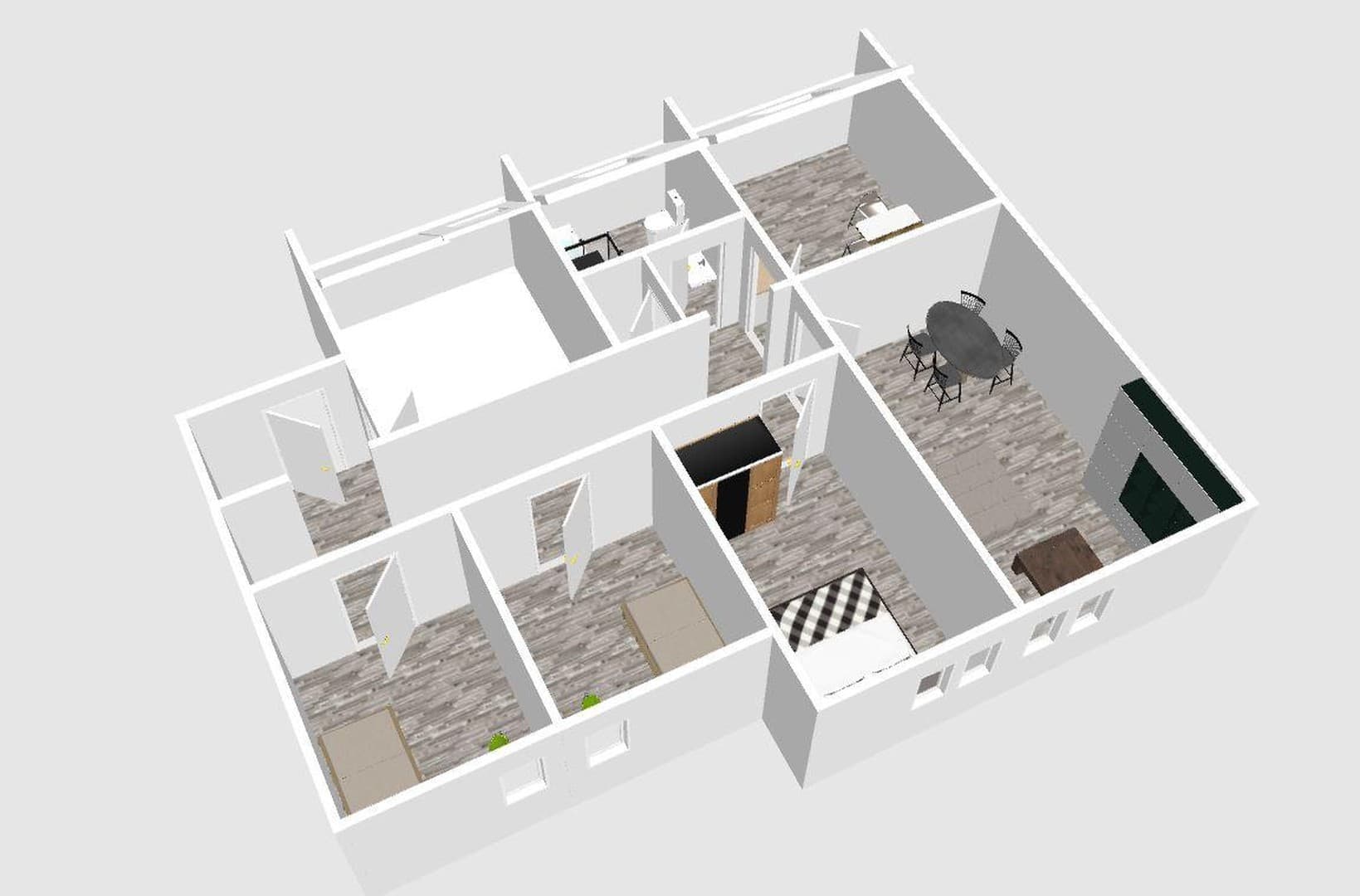 4-Zimmer-Wohnung mit großer Wohnküche - 80 m² Wohnfläche + ca. 40 m² Nutzfläche