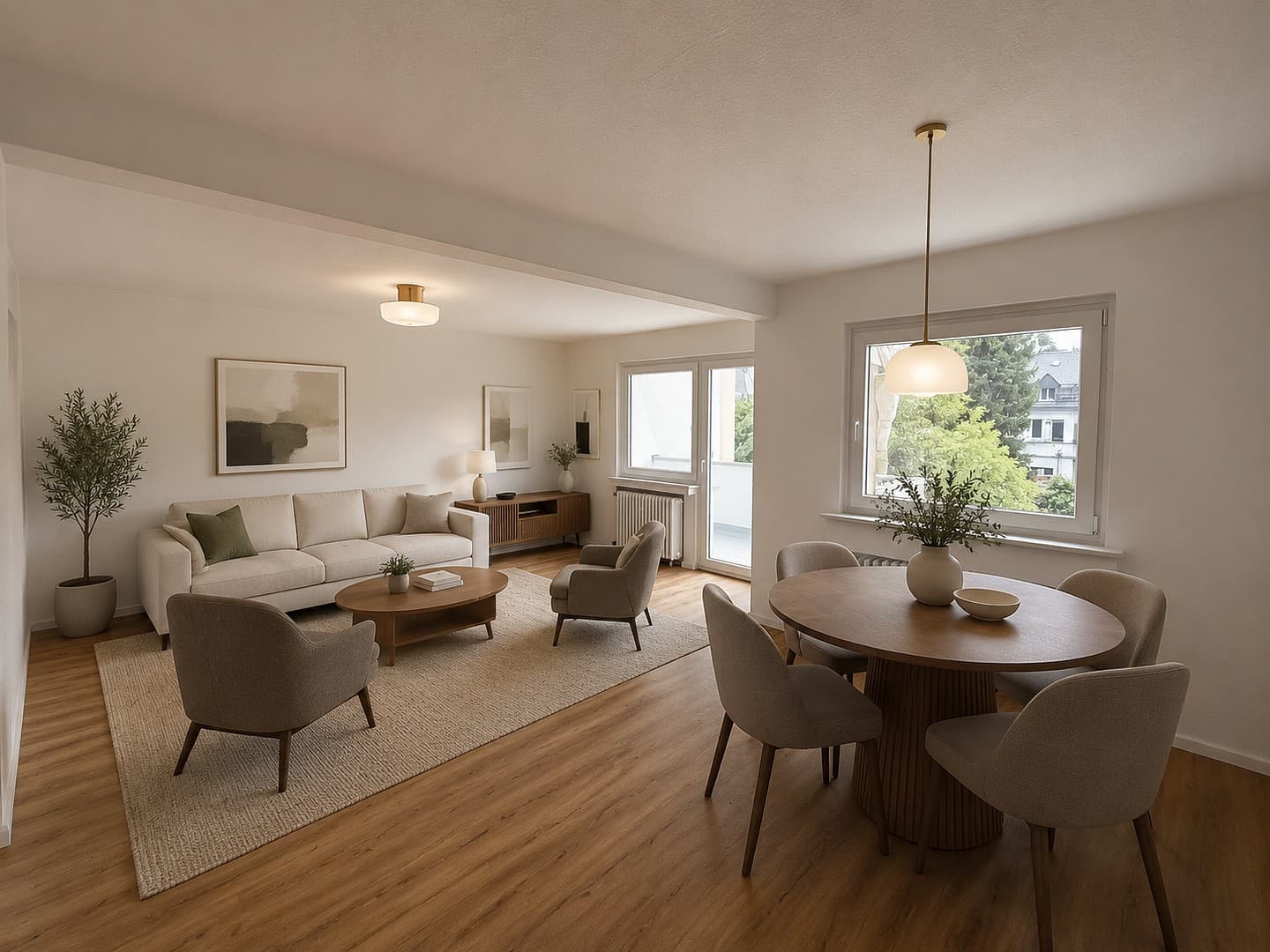 Erstbezug nach Sanierung | Helle 3-Zimmer-Wohnung mit Balkon und zusätzlichem Mansardenraum