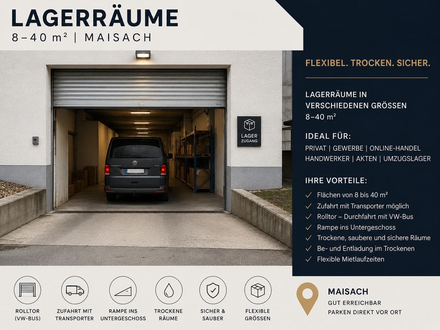 Lager/ Büro 8-40 m² in Maisach