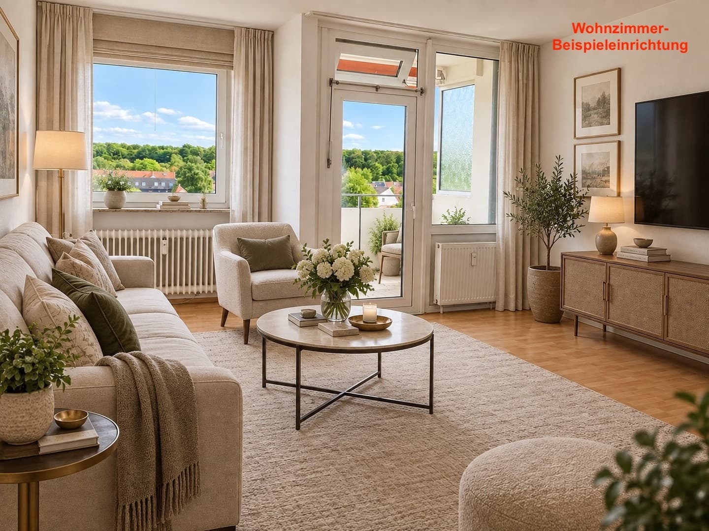 Helle 2-Zimmer-Wohnung mit Balkon & unverbaubarem Panorama-Weitblick in Barsinghausen-Egestorf