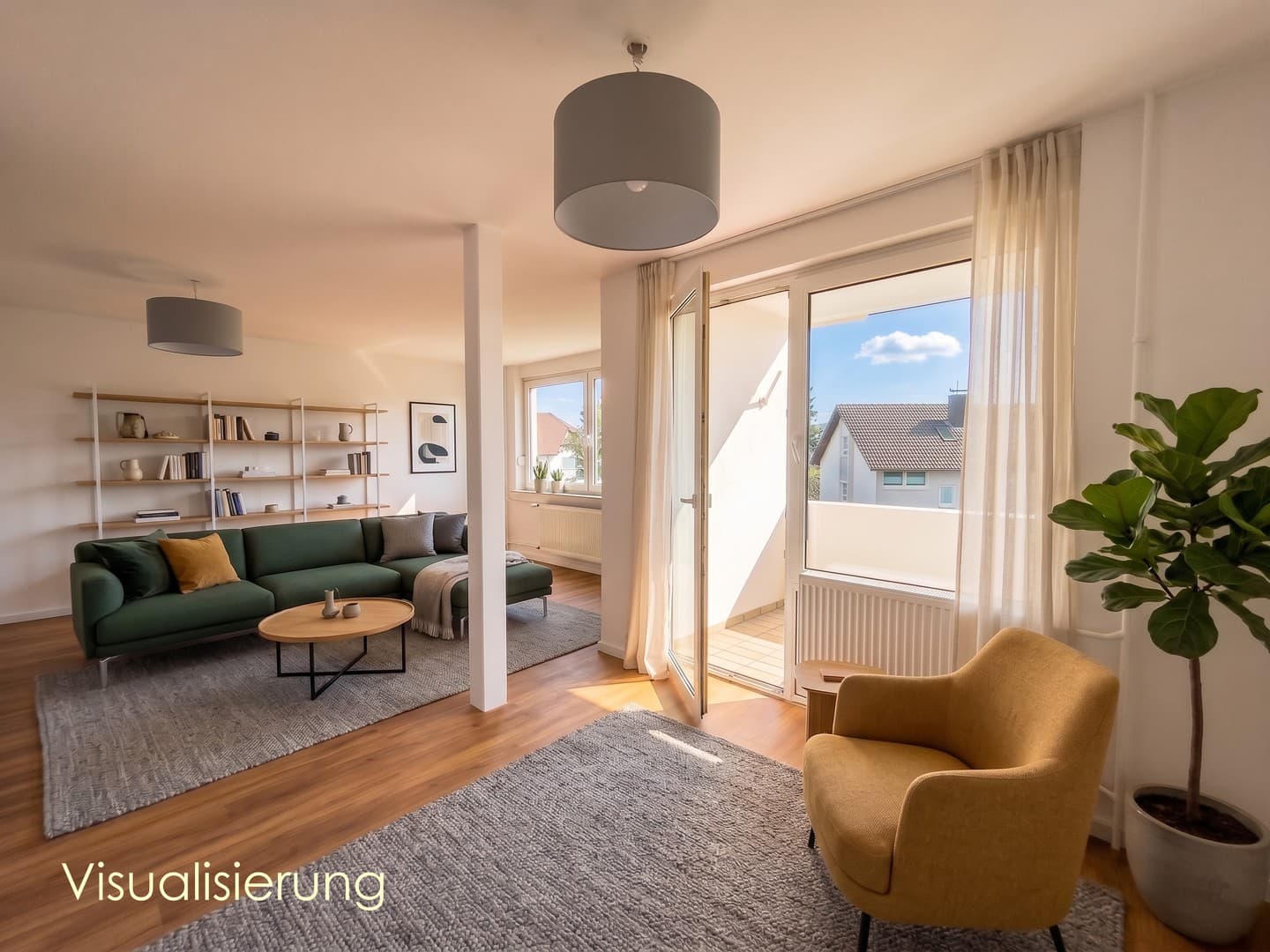 Ein Traum - Bezugsbereite 3,5-Zimmer-Wohnung mit Balkon und Garage