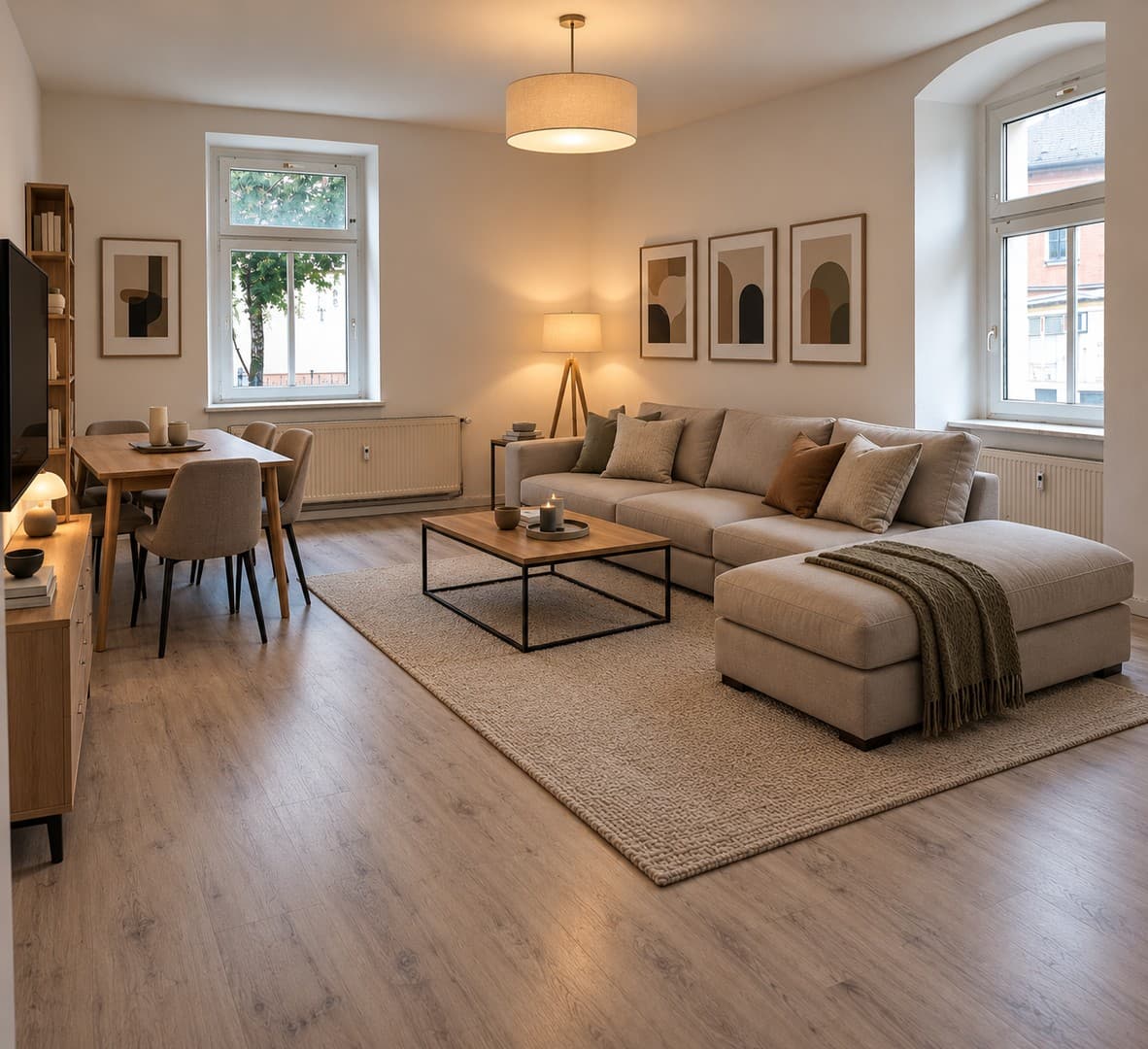 Neu renovierte 3-Zimmerwohnung mit Balkon zu vermieten