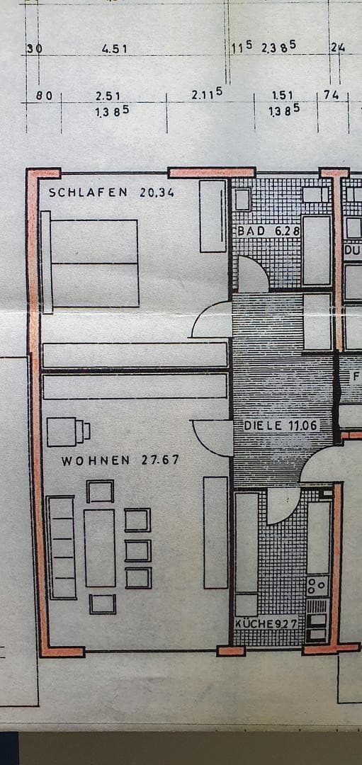 SG Ohligs, helle 2 Zimmer Wohnung, KDB, 75 qm