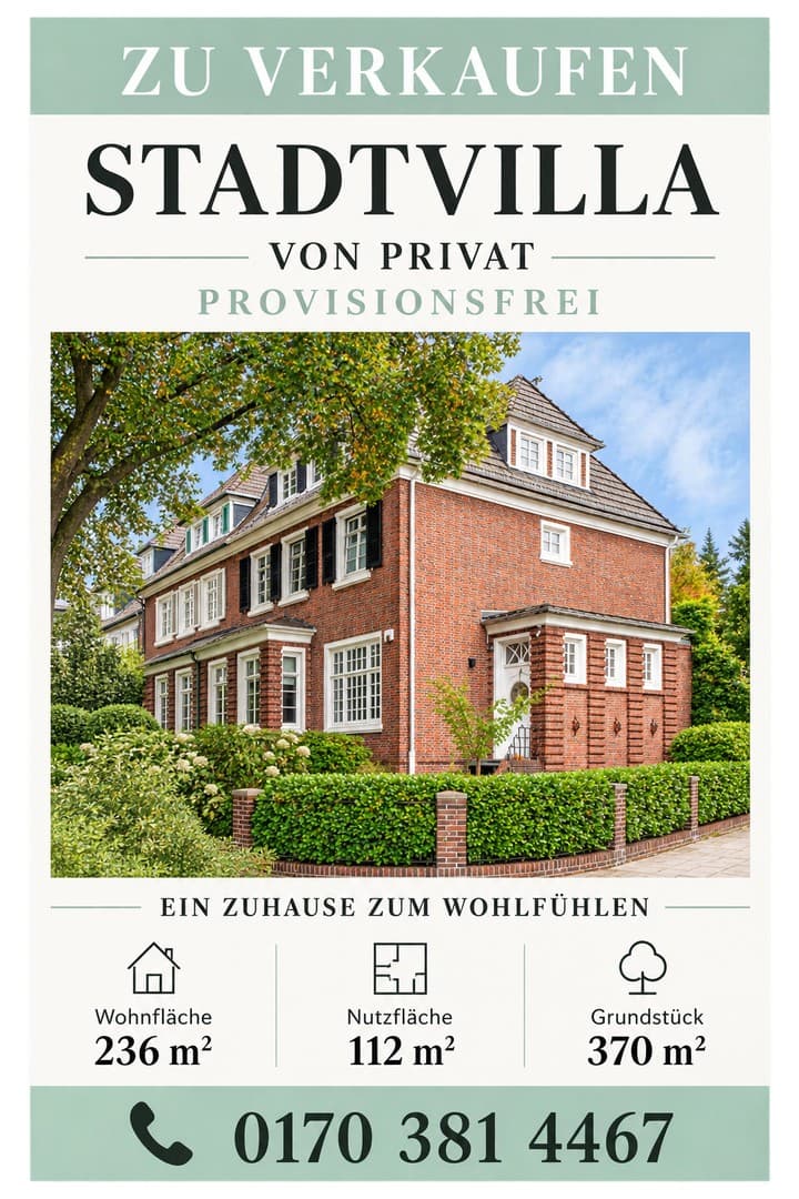 Bremen -Schwachhausen stilvolle Kaufmannsvilla