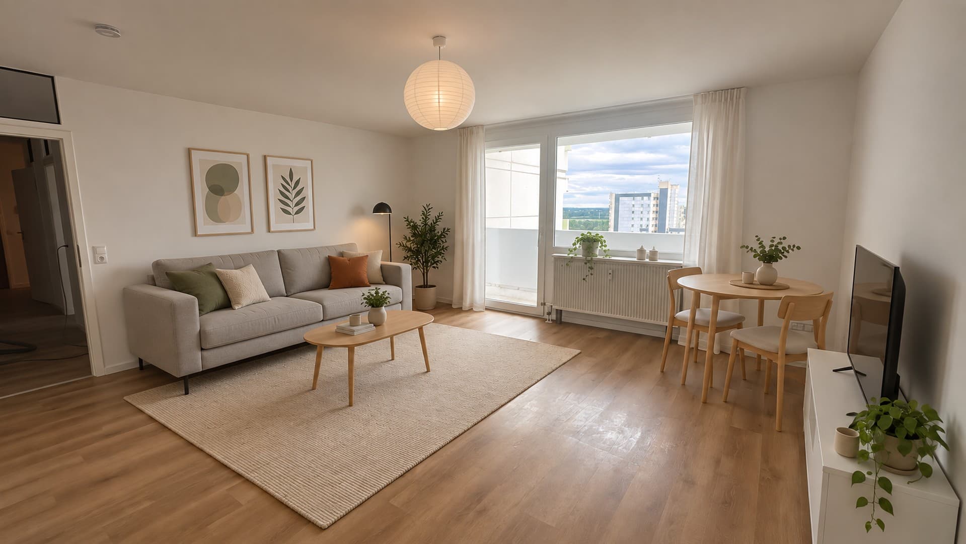 Frisch renovierte 2-Zi-Whg mit EBK & TG | individuell teilmöbliert