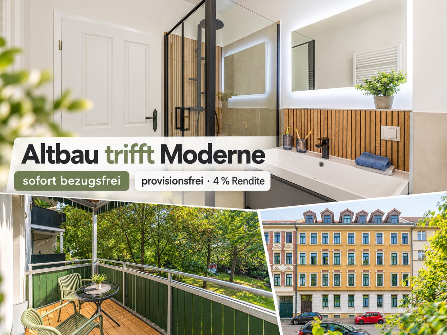 *Wohntraum oder Kapitalanlage: 2-R Altbau in Leipzig | bezugsfrei | provisionsfrei | 4% + 4,25% Afa*