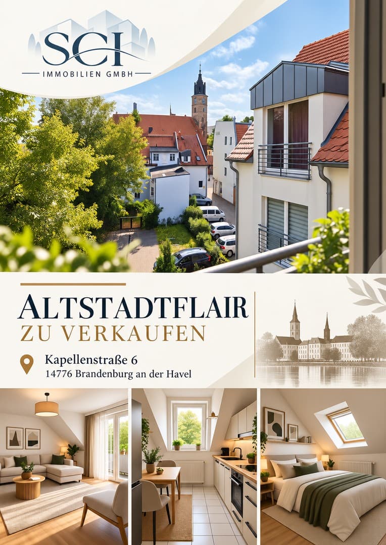 Altstadt über den Dächern – renovierte 2-Zimmer-DG-Wohnung mit optionalem Stellplatz