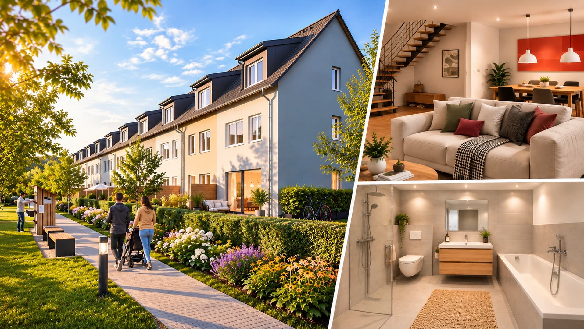 Erstbezug: Modernes Reihenhaus mit Südterrasse & Garten