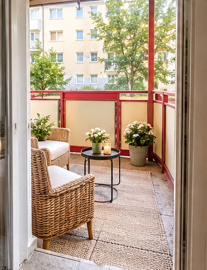 Helle 3-Zimmer-Wohnung mit Balkon im Erdgeschoss in ruhiger Wohnlage von Pegau
