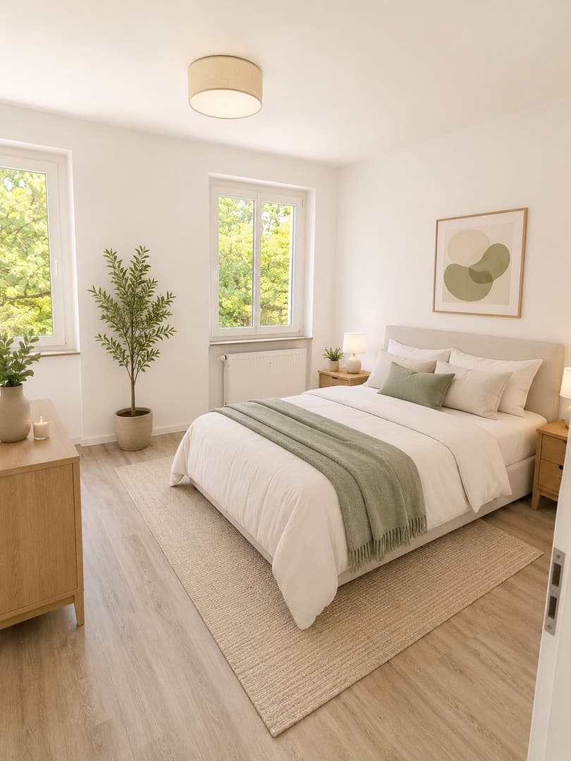 Kernsanierte 3-Zimmerwohnung mit Balkon und Einbauküche