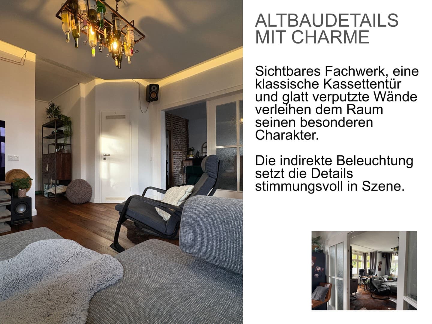 Todschicke Altbauwohnung mit Südwest-Balkon (provisionsfrei)
