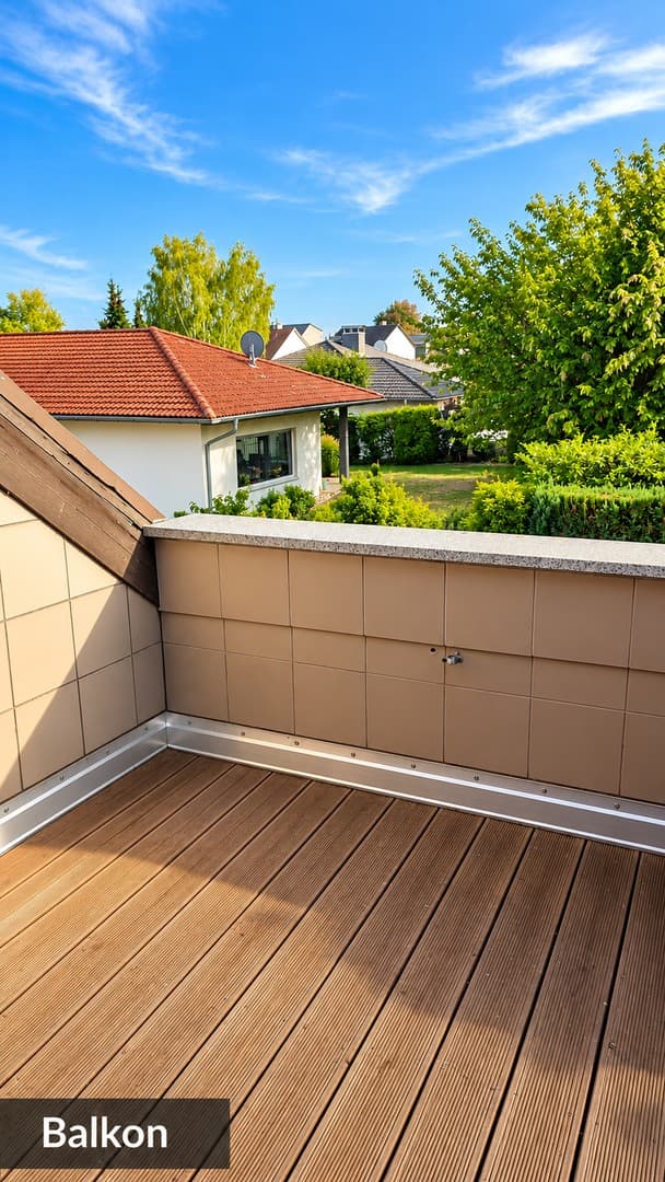 Gemütliche 3-Zimmer-Dachgeschosswohnung mit Balkon und Blick ins Grüne in Reinheim