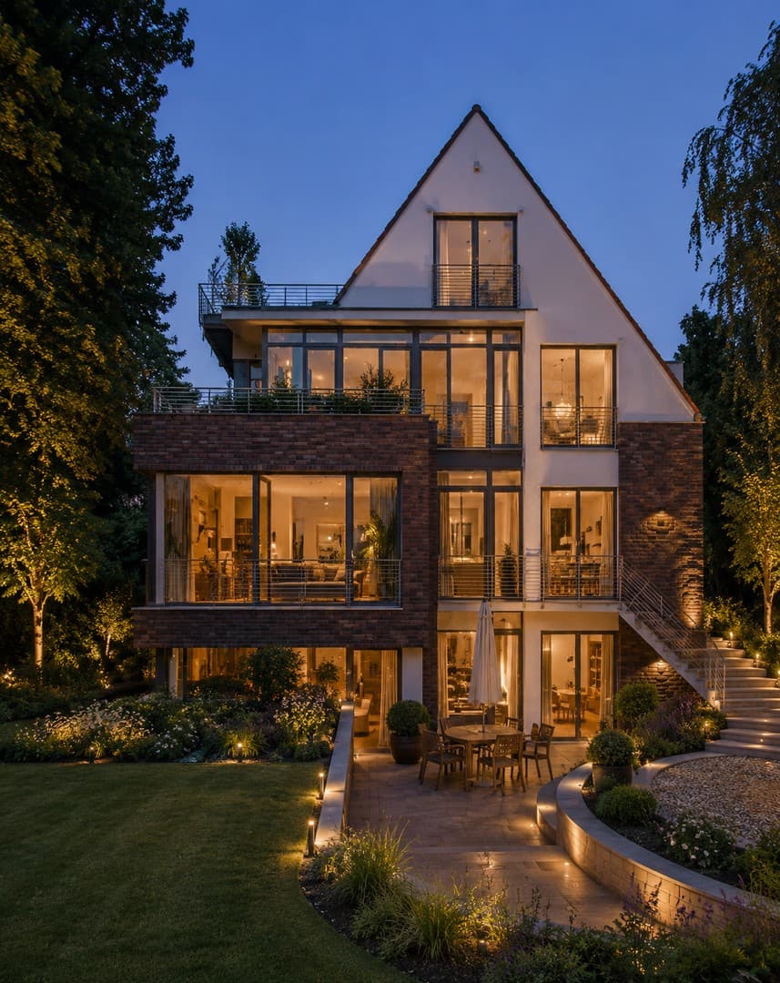 Großzügige Gartenwohnung im Architektenhaus – 140 m², Kamin und Carport
