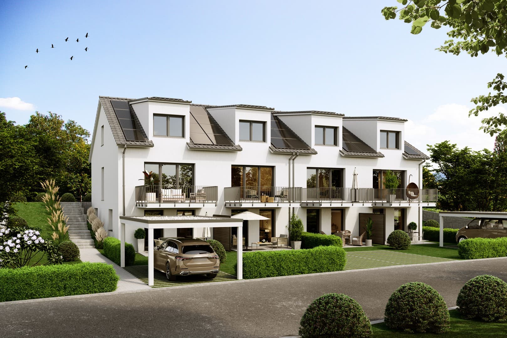 Exklusives Neubau-Reihenendhaus (Erstbezug) / Goldberg / Provisionsfrei