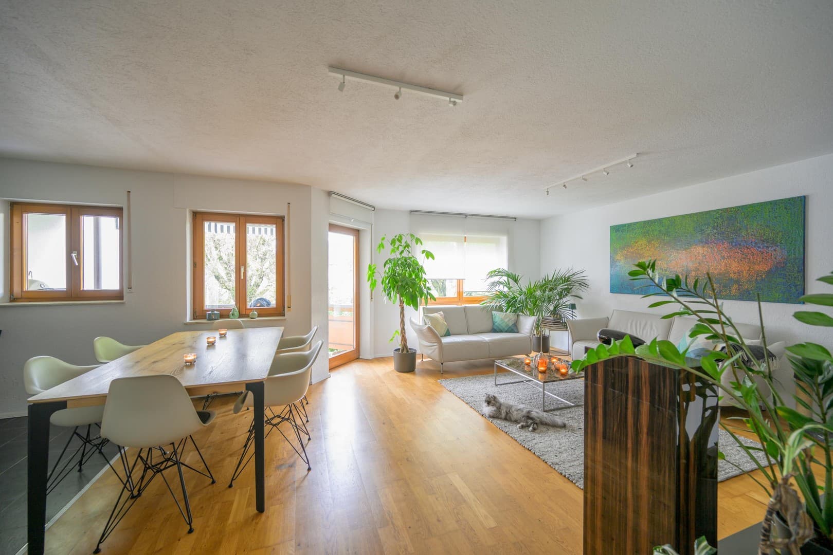 4 Zimmer Wohnung, inkl. Tiefgarage in Herten (Baden), ruhige grüne Lage