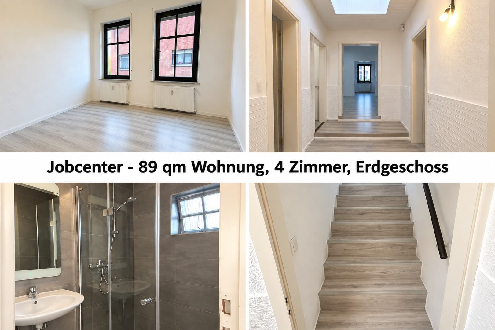 Jobcenter– deine neue Wohnung ist fertig! Job Center–Your new apartment is ready for you to move in!