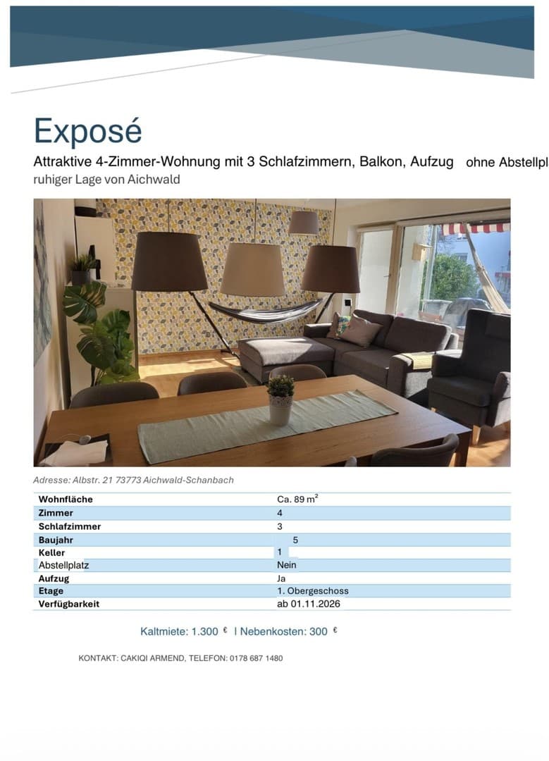 4 Zimmer Wohnung Aichwald