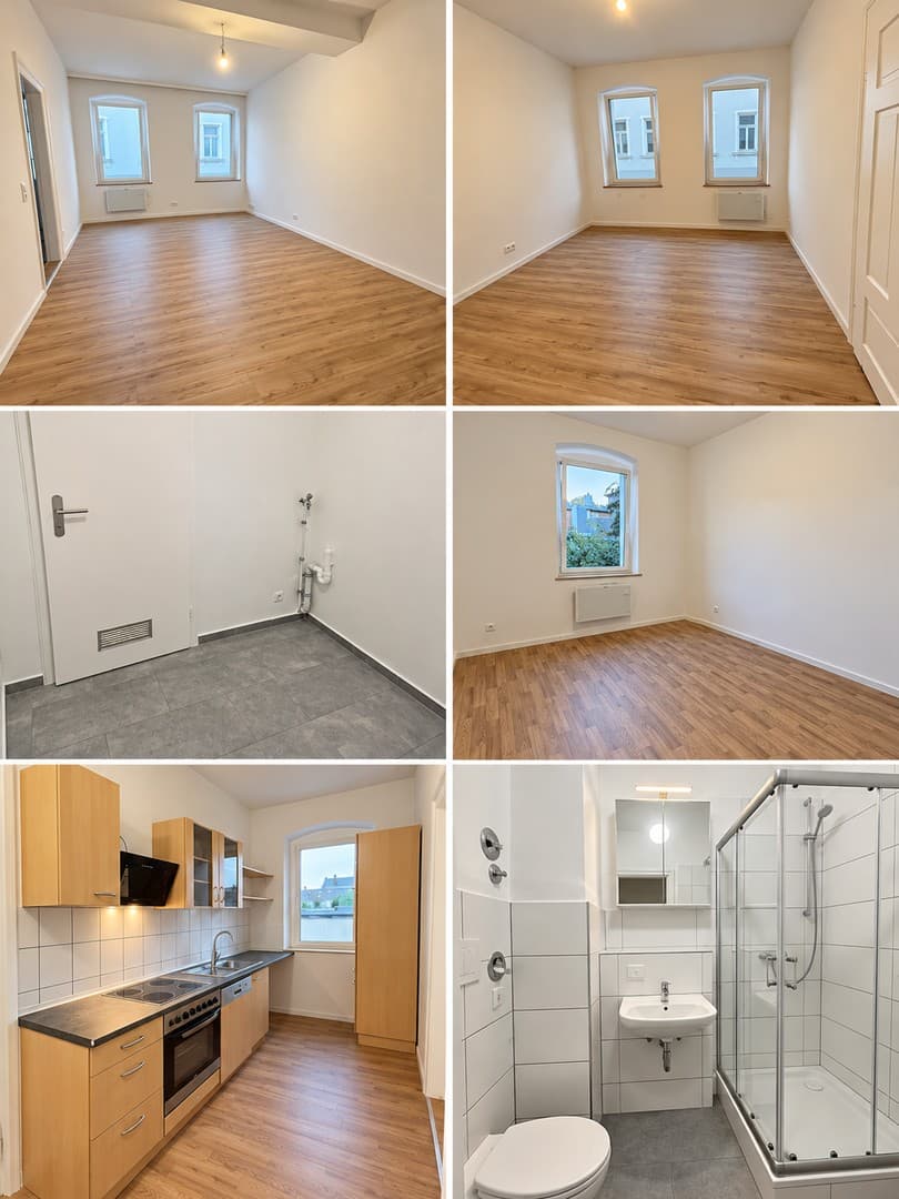 3-Zimmer Wohnung frisch saniert zentral mit Einbauküche