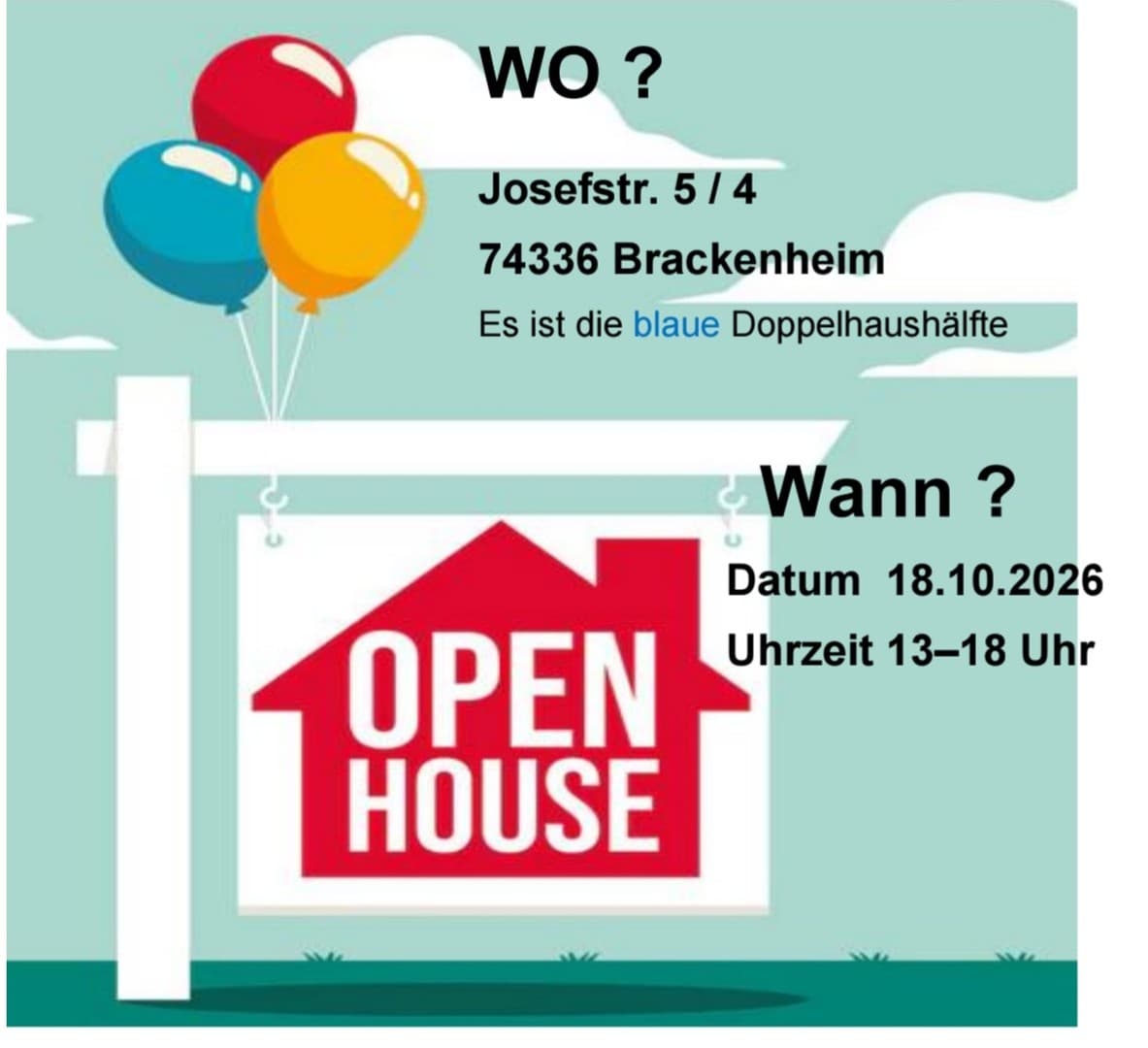 Doppelhaushälfte 125qm Open House 10.+11.10